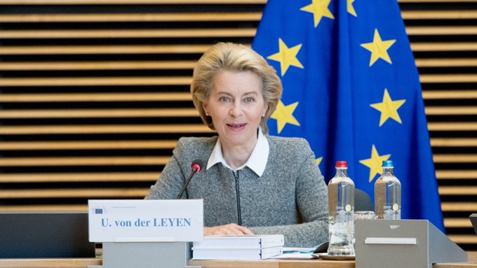 European Commission President Ursula von der Leyen will be part of a group that will have a virtual meeting next week with President Xi Jinping. European Commission President Ursula von der Leyen will be part of a group that will have a virtual meeting next week with President Xi Jinping.