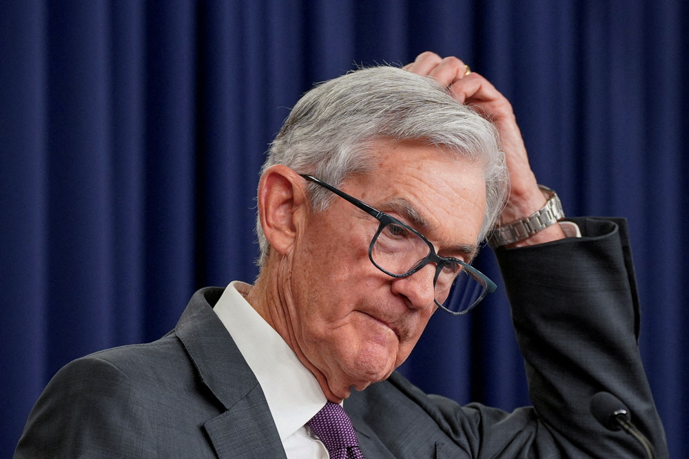U.S. Federal Reserve Chair Jerome Powell attends a press conference, following a two-day meeting of the Federal Open Market Committee on interest rate policy, in Washington, D.C., U.S., March 19, 2025. REUTERS/Nathan Howard     