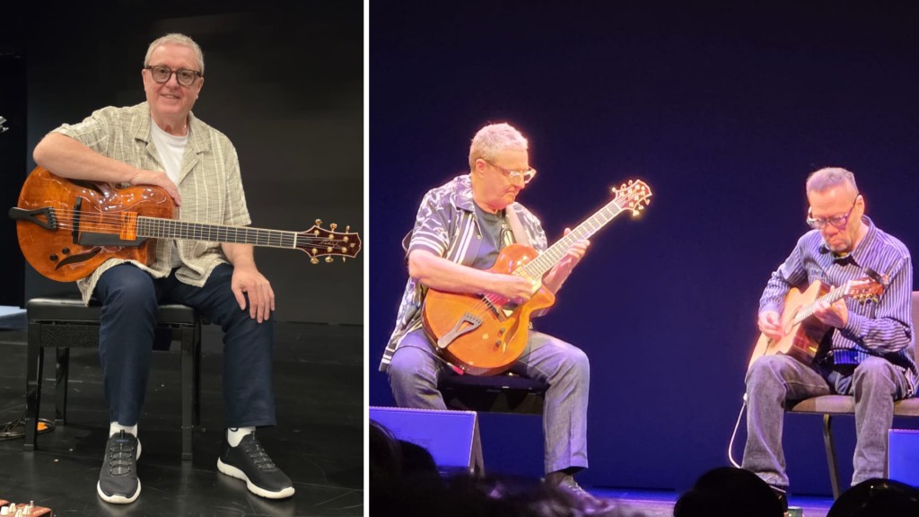 Martin Taylor (left); Taylor and Eugene Pao (right)