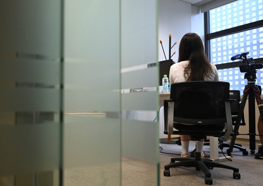 This picture taken on August 15, 2026 shows South Korean harassment survivor Yoo, who asked to be identified by her surname only, speaking during an interview with AFP in Seoul. (AFP)