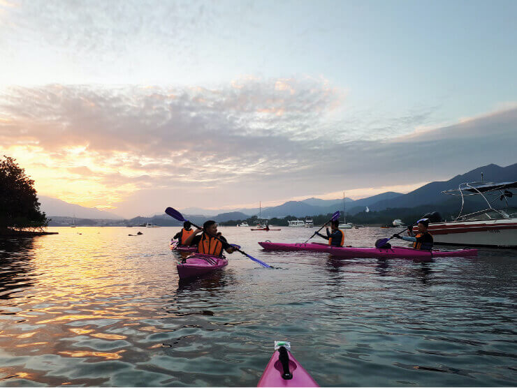 The Tai Mei Tuk Water Sports Center. 