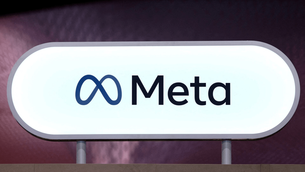 he logo of Meta is seen at Porte de Versailles exhibition center in Paris, France, June 11, 2025. REUTERS/Gonzalo Fuentes/File Photo