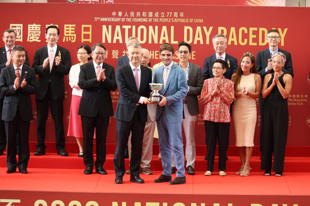 The National Day Cup is trainer David Eustace's second G3 success in Hong Kong. Sing Tao The National Day Cup is trainer David Eustace's second G3 success in Hong Kong. Sing Tao