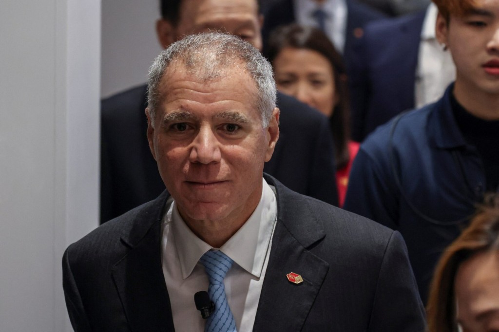 Georges Elhedery, Chief Executive Officer of HSBC Holdings Plc, attends an informal shareholder meeting, in Hong Kong, China April 1, 2025. REUTERS