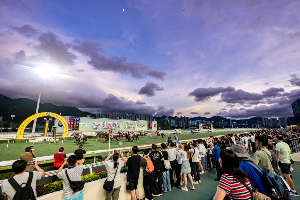 Golden hour at Sha Tin. 
