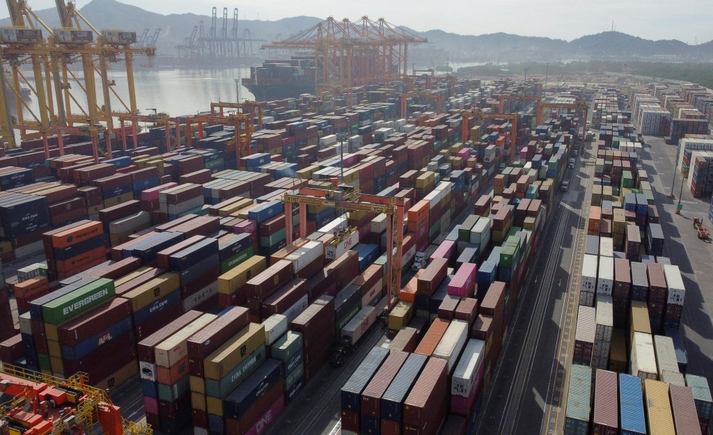Drone view shows container traffic at Manzanillo seaport, in Manzanillo, Colima, Mexico, December 14, 2023. REUTERS/Daniel Becerril