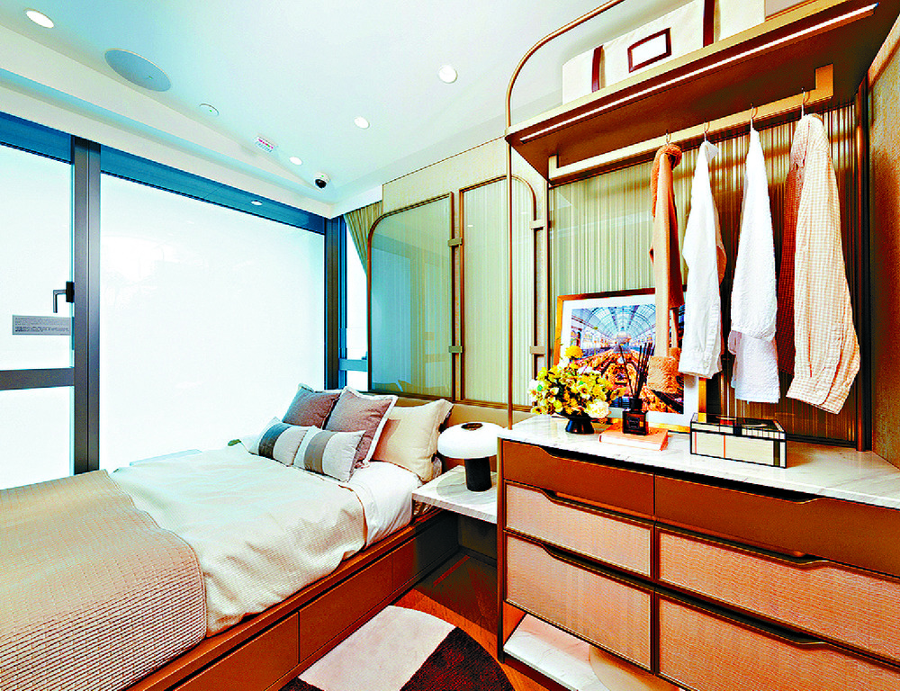SLEEP EASY: The master bedroom is spacious and airy.
