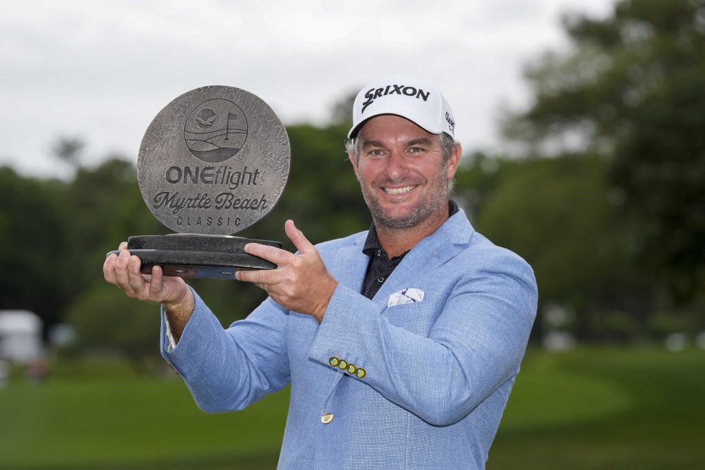 Ryan Fox earns a two-year exemption on the PGA Tour with his victory.  REUTERS