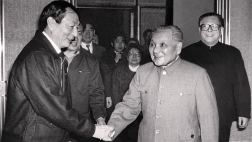 Zhu and Deng Xiaoping (right)