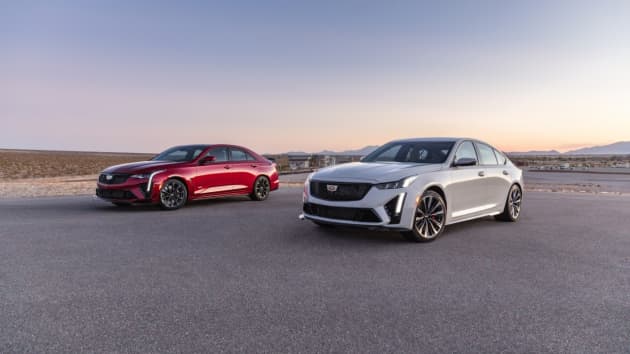 GM unveiled the 2022 Cadillac CT4-V Blackwing and 2022 Cadillac CT5-V Blackwing performance sedans Monday night. GM unveiled the 2022 Cadillac CT4-V Blackwing and 2022 Cadillac CT5-V Blackwing performance sedans Monday night.