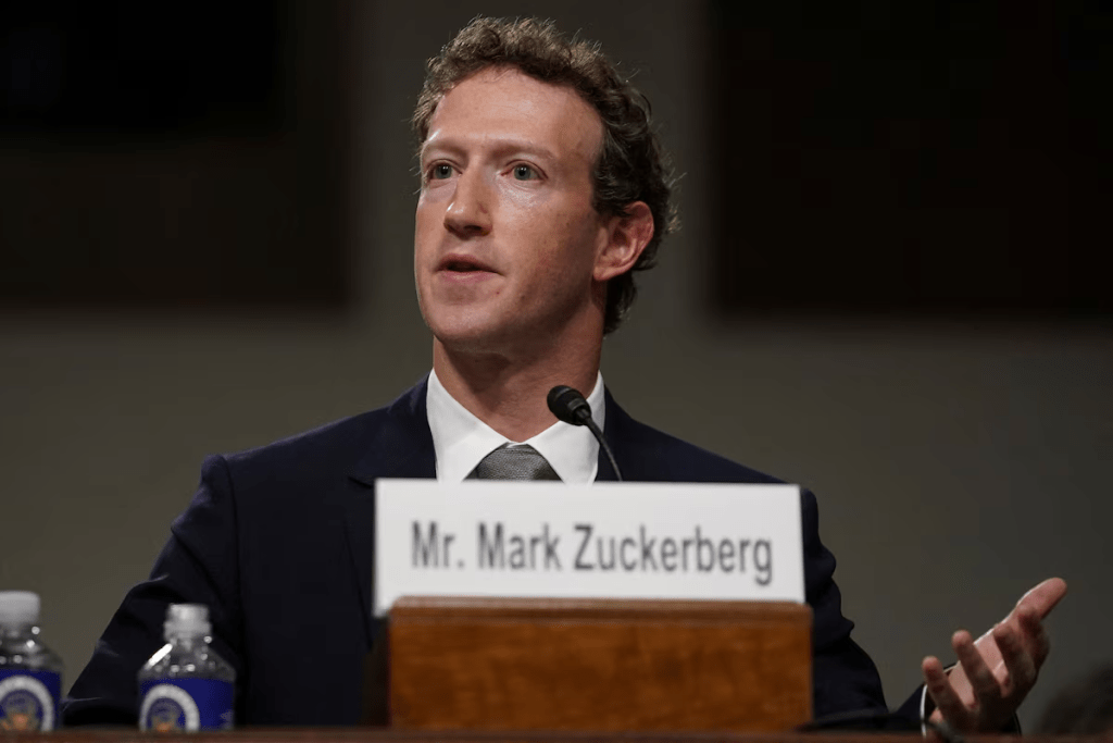 Meta's CEO Mark Zuckerberg testifies during the Senate Judiciary Committee hearing on online child sexual exploitation at the U.S. Capitol, in Washington, U.S., January 31, 2024. REUTERS/Nathan Howard/File Photo