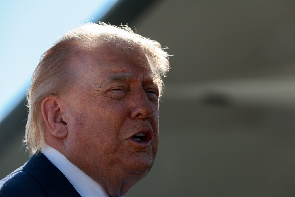 U.S. President Donald Trump speaks to the media as he departs Joint Base Andrews for the United States Coast Guard Academy in Connecticut, in Maryland, U.S., May 20, 2026. (Reuters)