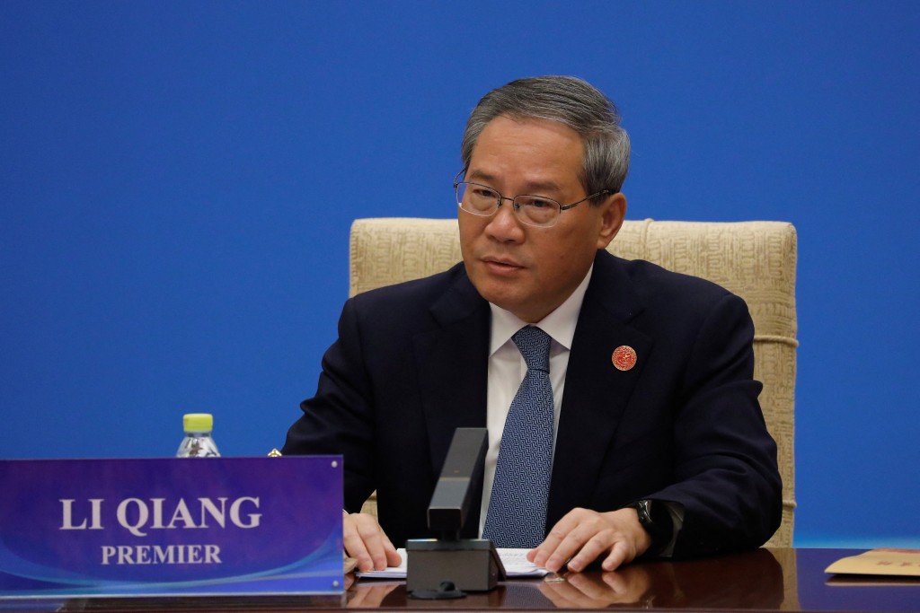 Chinese Premier Li Qiang attends a conference of the theme "Building Consensus on Development to Promote Global Common Prosperity", with other leaders from international economic organizations, in Beijing, China December 9, 2024. REUTERS