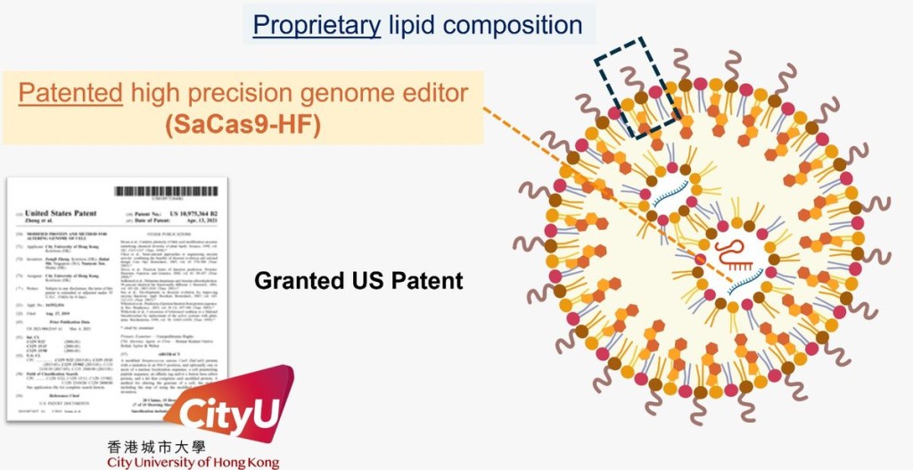 CityUHK’s research team has developed a patented genome editing technology. CityUHK’s research team has developed a patented genome editing technology.