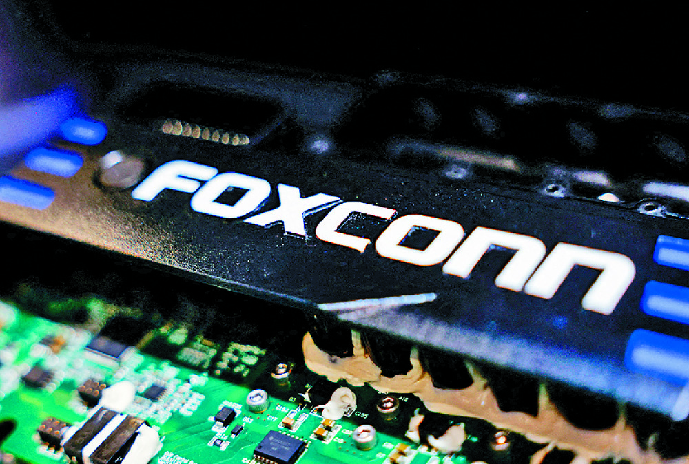 Foxconn’s shares jumped 76 percent last year. REUTERS Foxconn’s shares jumped 76 percent last year. REUTERS