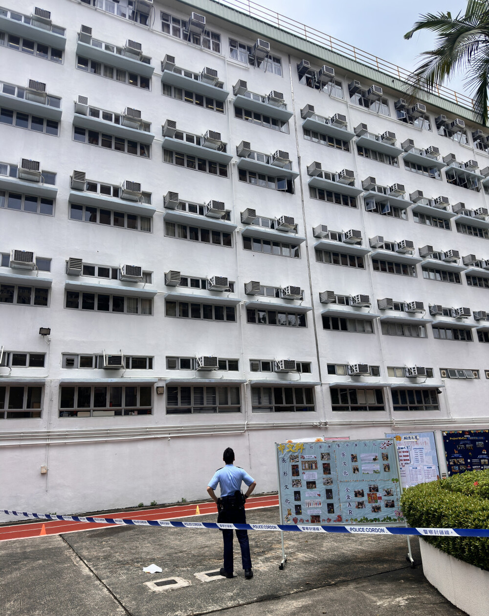 A 17-year-old boy fell to his death at a Tai Po secondary school on Monday noon.