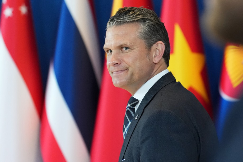 US Defense Secretary Pete Hegseth leaves after attending the Association of Southeast Asian Nations (ASEAN) Defence Ministers' Meeting in Cebu on October 28, 2026. (Photo by Aaron Favila / POOL / AFP)