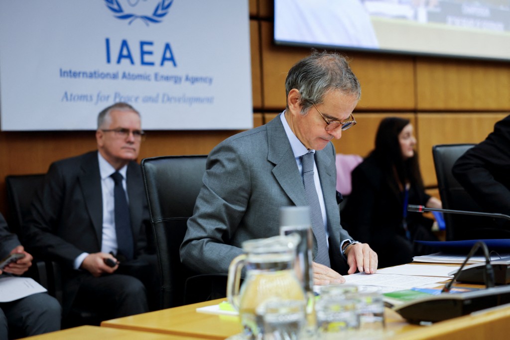 IAEA's Rafael Grossi waits before the beginning of the quarterly Board of Governors meeting in Vienna, Austria, March 2, 2026. (Reuters)