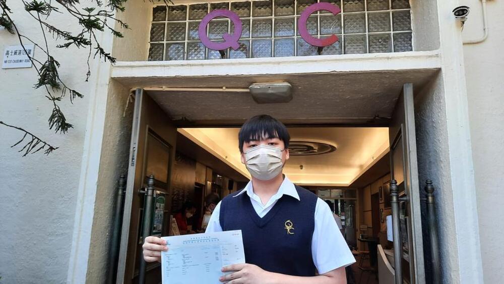 Top scorer Mak Ho-pong from Queen's College.