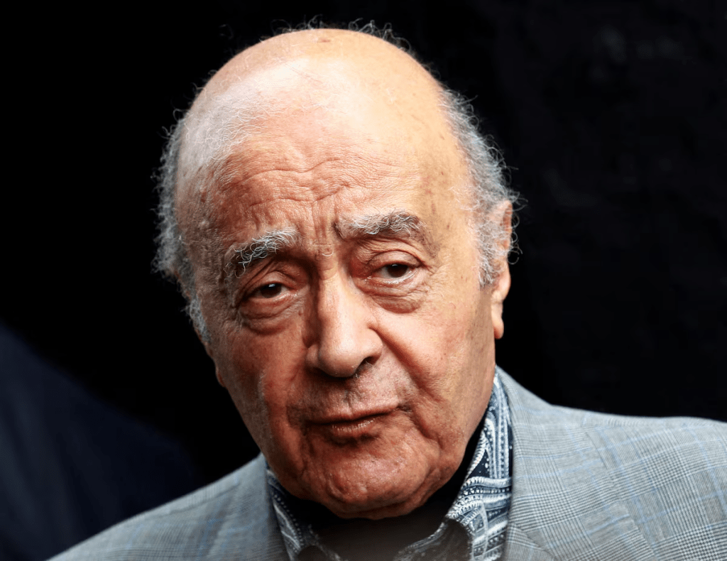 Mohamed Al Fayed listens during a news conference in this file photo, in London August 3, 2010. REUTERS/Luke MacGregor/File Photo