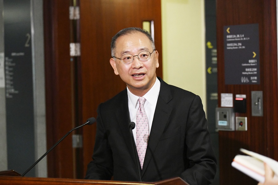 Eddie Yue said the reduction is part of a broader strategy to diversify investments. SING TAO