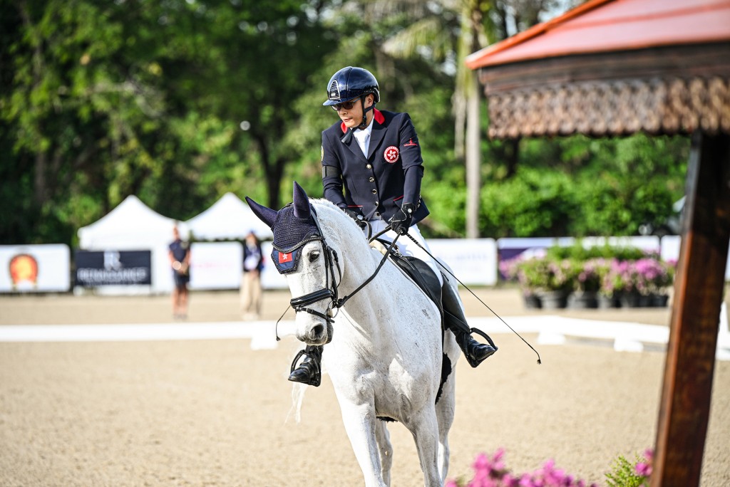 Timothy Tsang won team silver in the Para Dressage Team Competition.