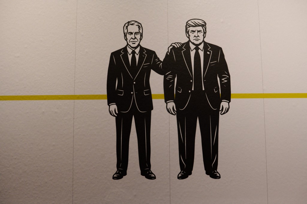 The Institute for Primary Facts, a non-profit organization, opens a library archive of 3.5 million pages of the Epstein files that have been made available to the public at the Donald J. Trump and Jeffrey Epstein Memorial Reading Room in Tribeca on May 8, 2026 in New York City. People will be able to view the files from May 8 to 21, but access will be by appointment only. Edna Leshowitz/Getty Images/AFP