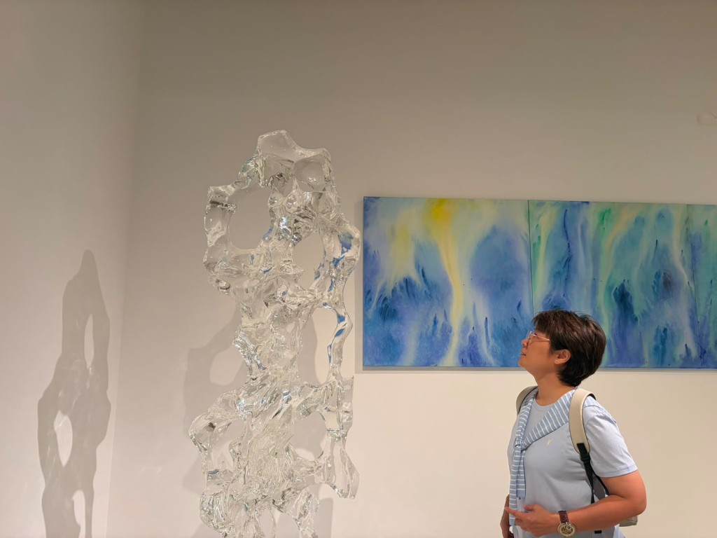 Fong visited an art exhibition in Macau (Source: Christine Fong) Fong visited an art exhibition in Macau (Source: Christine Fong)