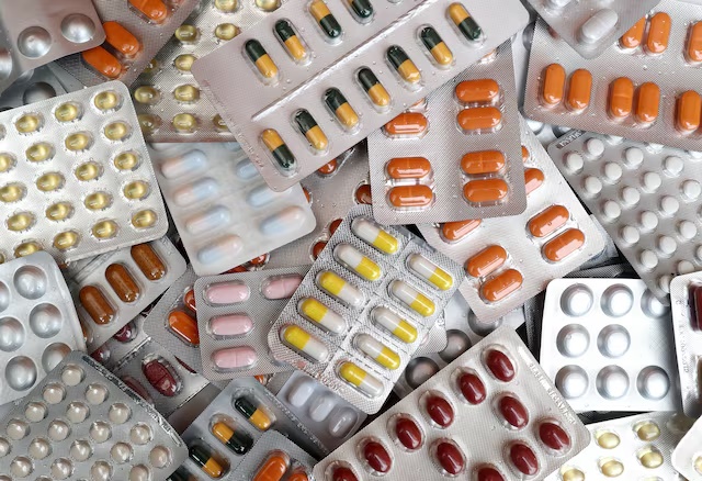 Illustration photo shows various medicine pills in their original packaging in Brussels, Belgium August 9, 2019. REUTERS/Yves Herman/Illustration