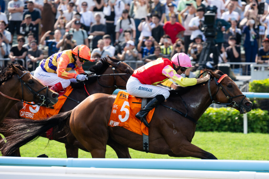 HUGH BOWMAN, MY WISH / G1 Champions Mile // Sha Tin /// 2026 //// Photo by HKJC HUGH BOWMAN, MY WISH / G1 Champions Mile // Sha Tin /// 2026 //// Photo by HKJC