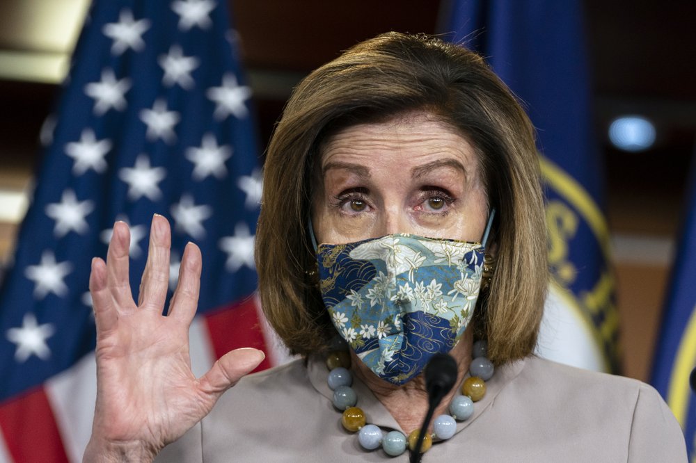 House Speaker Nancy Pelosi during a news conference at the Capitol, Thursday, December 10, 2020, in Washington. House Speaker Nancy Pelosi during a news conference at the Capitol, Thursday, December 10, 2020, in Washington.