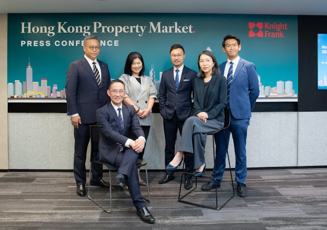 Martin Wong, third right. Photo from KNIGHT FRANK