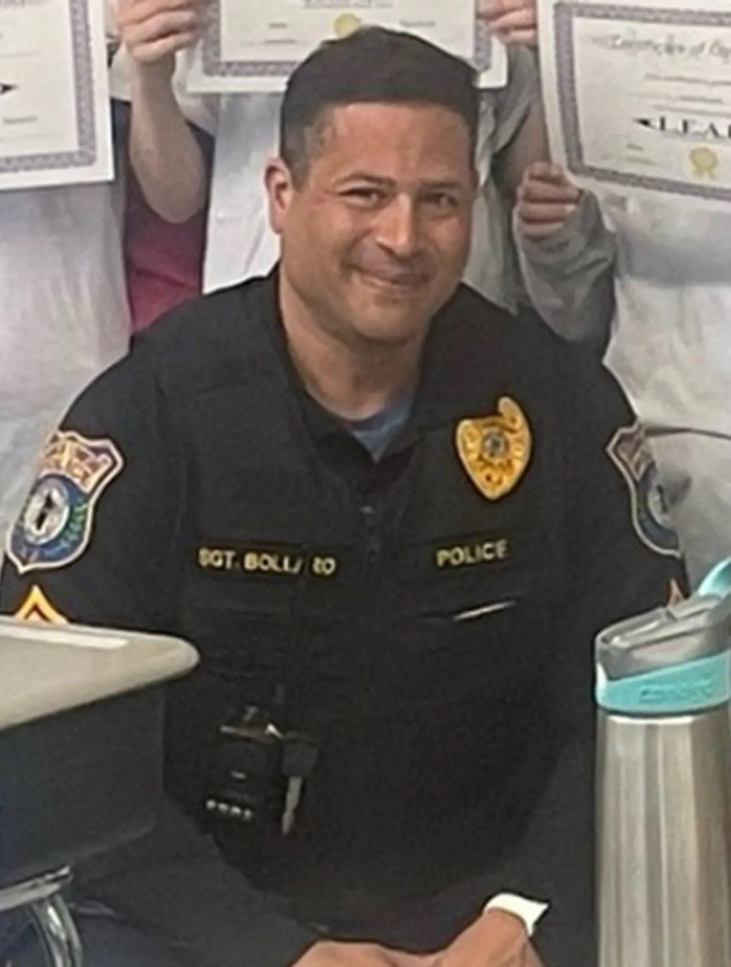 Officer Bollaro charged with misconduct. (fb / Franklin Twp. School - Hunterdon)