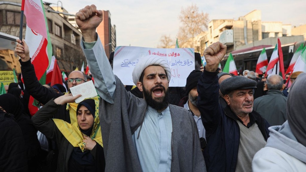 Pro-government rally in Tehran. Reuters