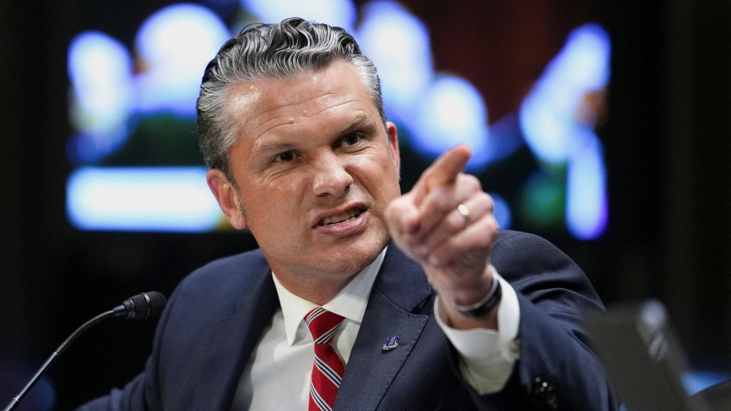 U.S. Secretary of Defense Pete Hegseth gestures as he testifies during a Senate Appropriations Committee hearing. Reuters