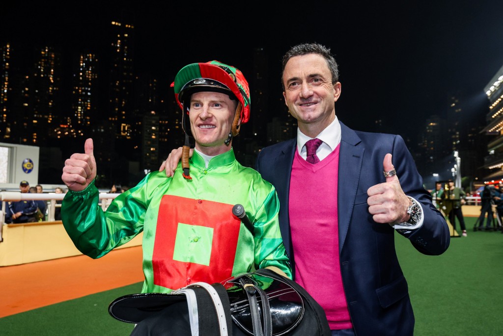 Zac Purton and Douglas Whyte. HKJC