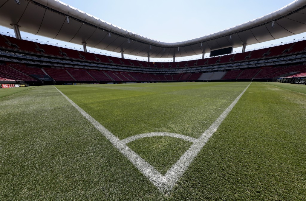 Photo by ULISES RUIZ / AFP  This view shows Akron Stadium, home of the Guadalajara soccer club, in Zapopan, Jalisco, Mexico, on March 17, 2026.