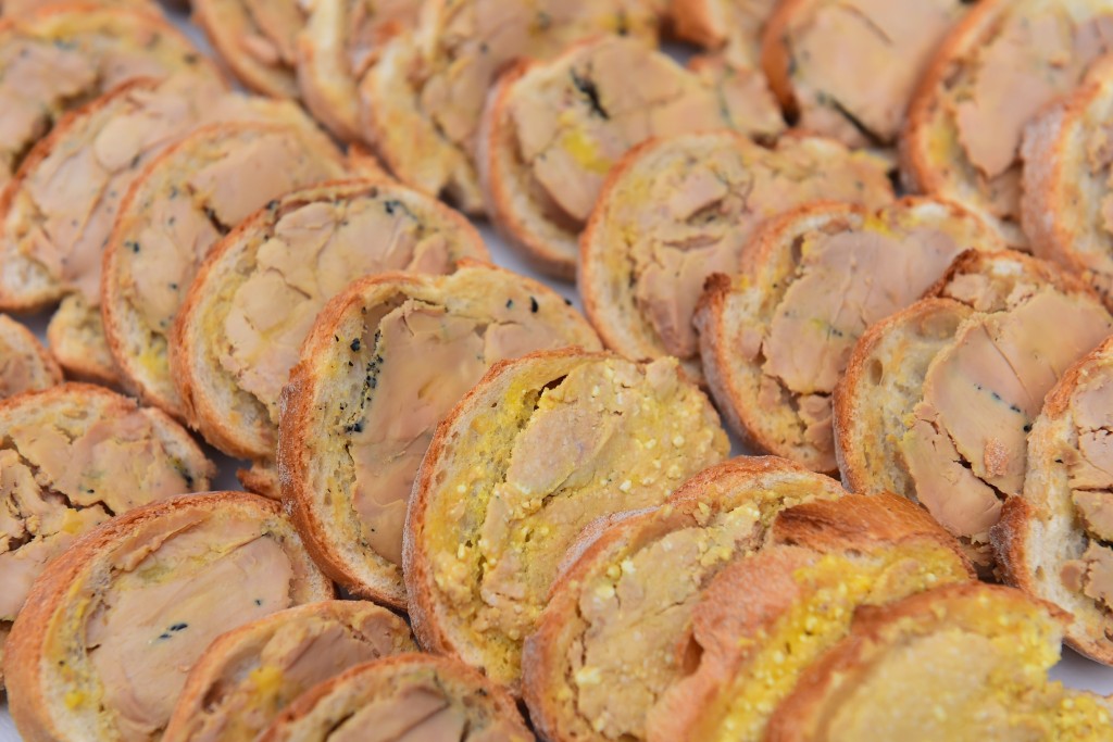 Foie gras on toast. AFP