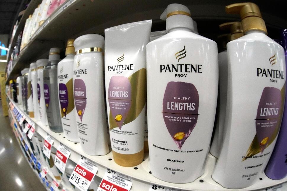 FILE - Shampoo sits on a shelf at a store in Pittsburgh, Jan. 26, 2023. (AP Photo/Gene J. Puskar, File)