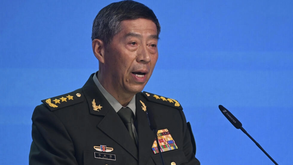 China's Defence Minister Li Shangfu speaks at a conference near Moscow in August 2023. (AFP) China's Defence Minister Li Shangfu speaks at a conference near Moscow in August 2023. (AFP)