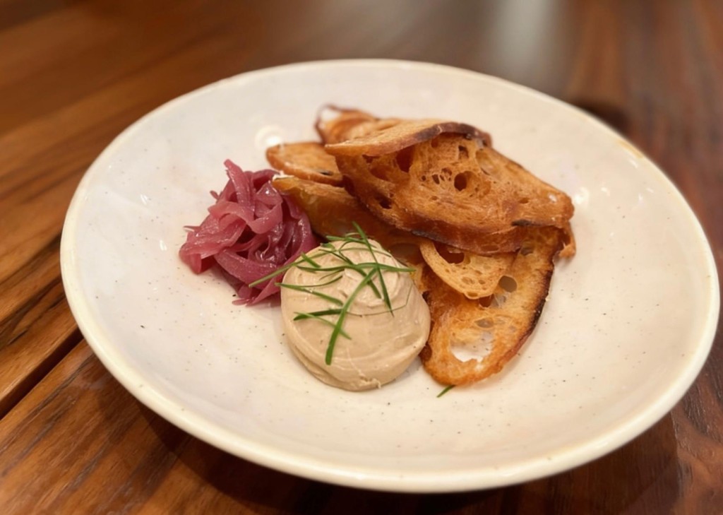 Chicken Liver Parfait presented by Bistrot's Suzette, Silver Spoon Restaurants.