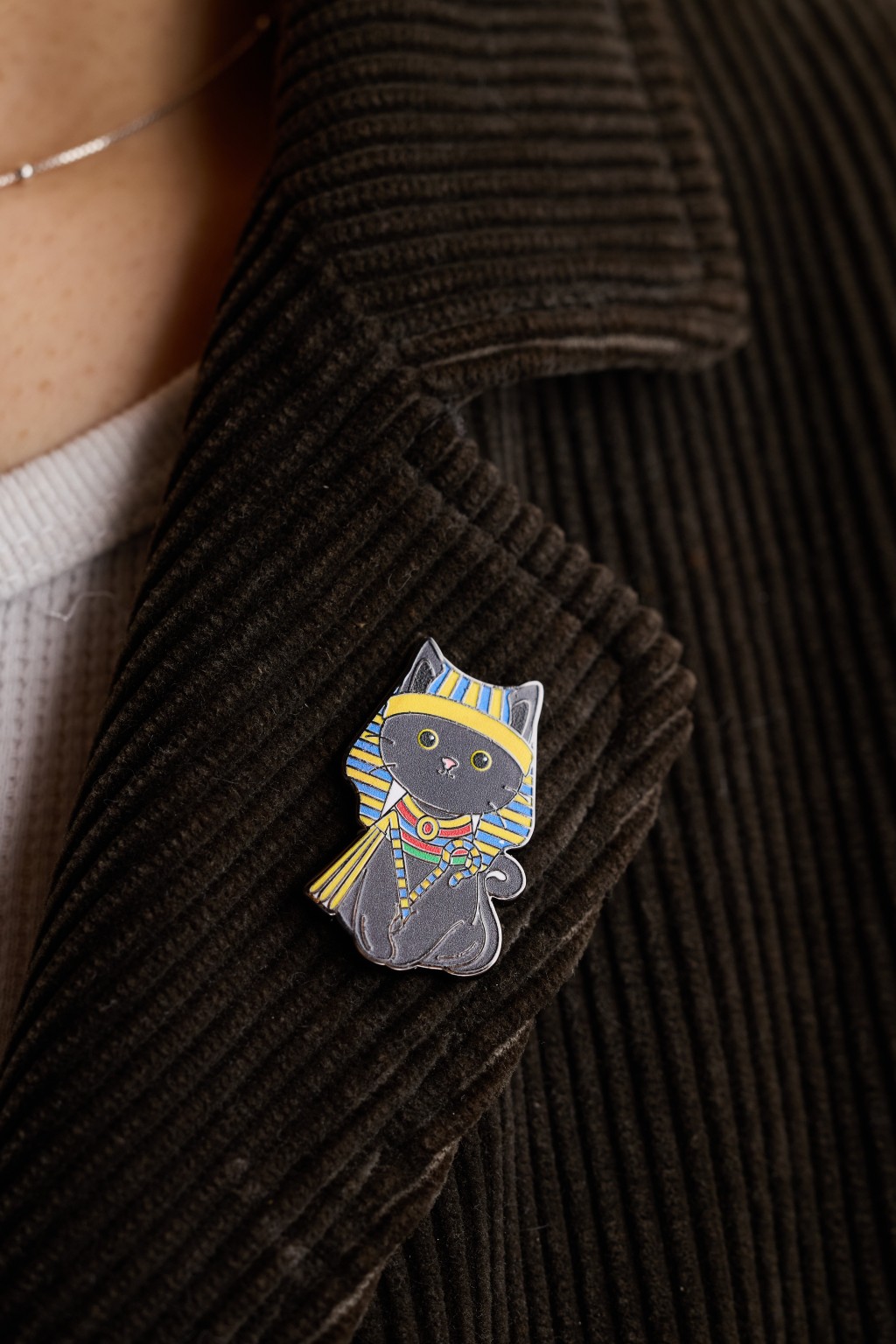Pharaoh Cat Enamel Pin(HK$68)