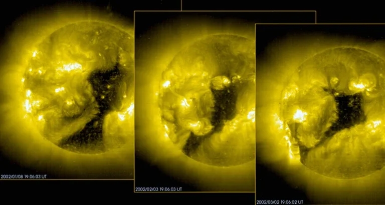 Intese explosions of plasma shot out from the Sun can take out power grids or communication networks here on Earth. (NASA)