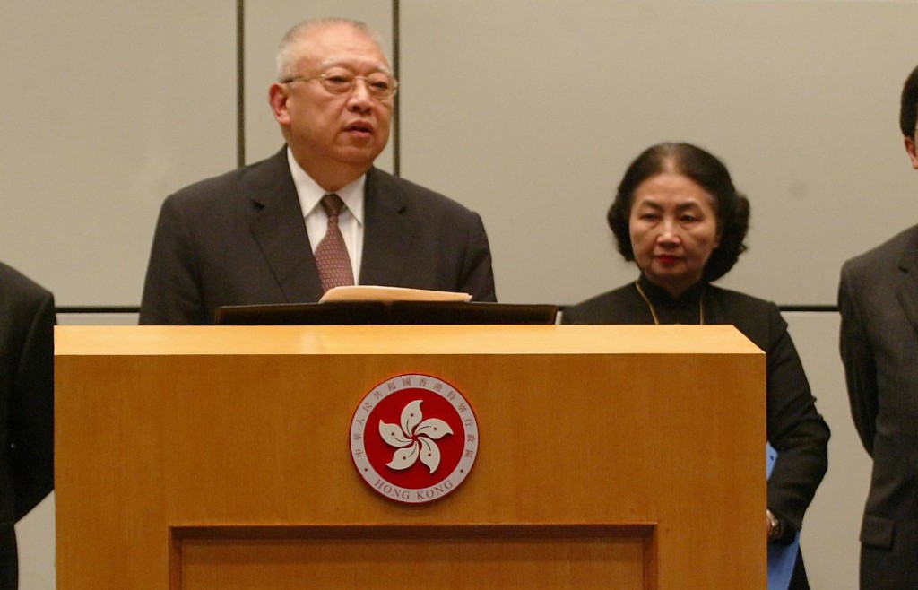 Tung and former Secretary for Justice Elsie Leung Oi-sie