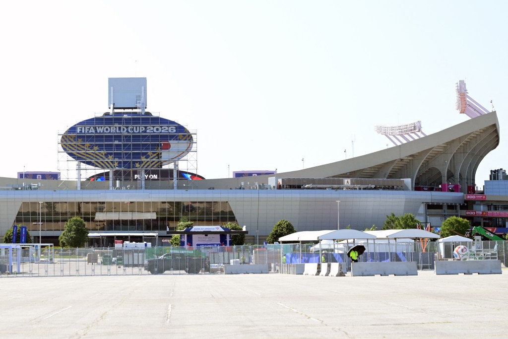 Photo by JUAN MABROMATA / AFP  View of the Kansas City Stadium (temporarily renamed from Arrowhead Stadium) during the media tour day ahead of the upcoming FIFA World Cup 2026, in Kansas City, Missouri on June 8, 2026.