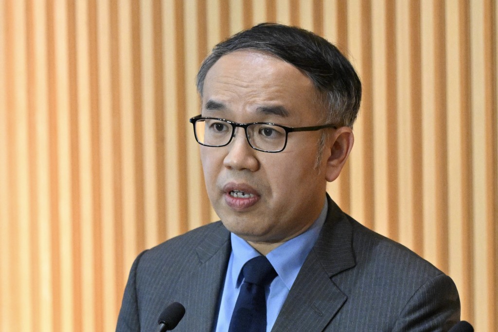 Secretary for Financial Services and the Treasury Christopher Hui Ching-yu.