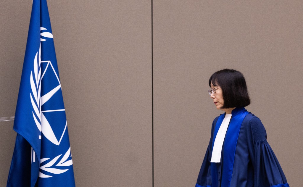 Photo by EVA PLEVIER / ANP / AFP  Judge Tomoko Akane arrives prior to the announcement of the International Criminal Court (ICC) verdict that sentenced Malian Jihadist police chief Al Hassan Ag Abdoul Aziz Ag Mohamed Ag Mahmoud to 10 years in jail for war crimes and crimes against humanity committed during a reign of terror in the fabled Malian city of Timbuktu, on November 20, 2024 at the ICC court in The Hague.