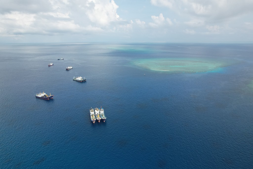 Sabina Shoal (Xianbin Jiao) in the Spratly Islands (Nansha Qundao). (XINHUA)