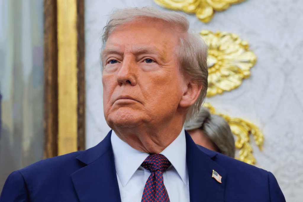 U.S. President Donald Trump attends an event in the Oval Office at the White House in Washington, D.C., U.S., September 2, 2025. REUTERS/Brian Snyder/ File Photo