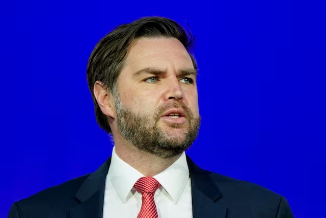 U.S. Vice President JD Vance delivers remarks at the American Dynamism Summit in Washington, D.C., U.S., March 18, 2025. REUTERS/Kent Nishimura/File Photo